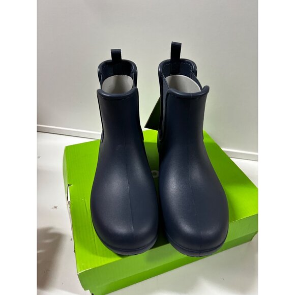 Crocs Women's Freesail Chelsea Ankle Boots Rain Boots Women's Size 4 NAVY - Picture 4 of 6